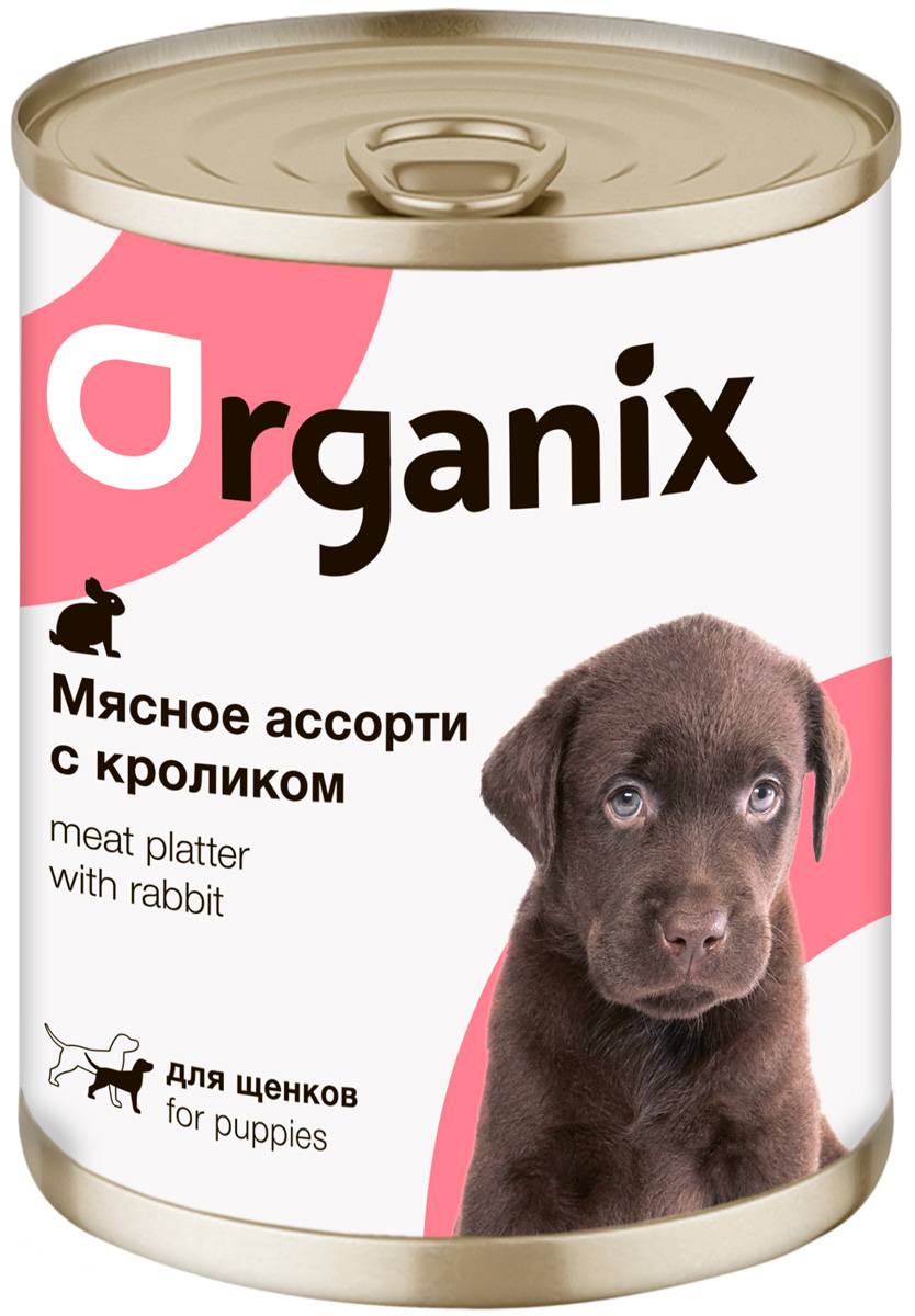 

Organix мясное ассорти для щенков с кроликом (100 гр х 24 шт)