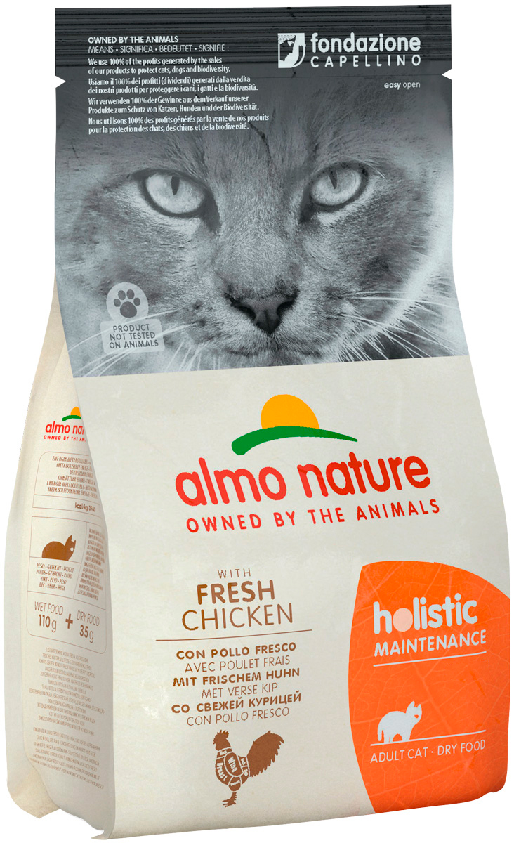 

Almo Nature Adult Cat Chicken & Rice для взрослых кошек с курицей и рисом (12 кг)