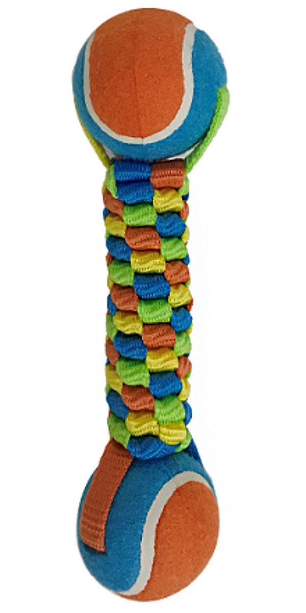 

Игрушка для собак Aromadog Petpark плетенка с двумя теннисными мячами 6 см (1 шт)