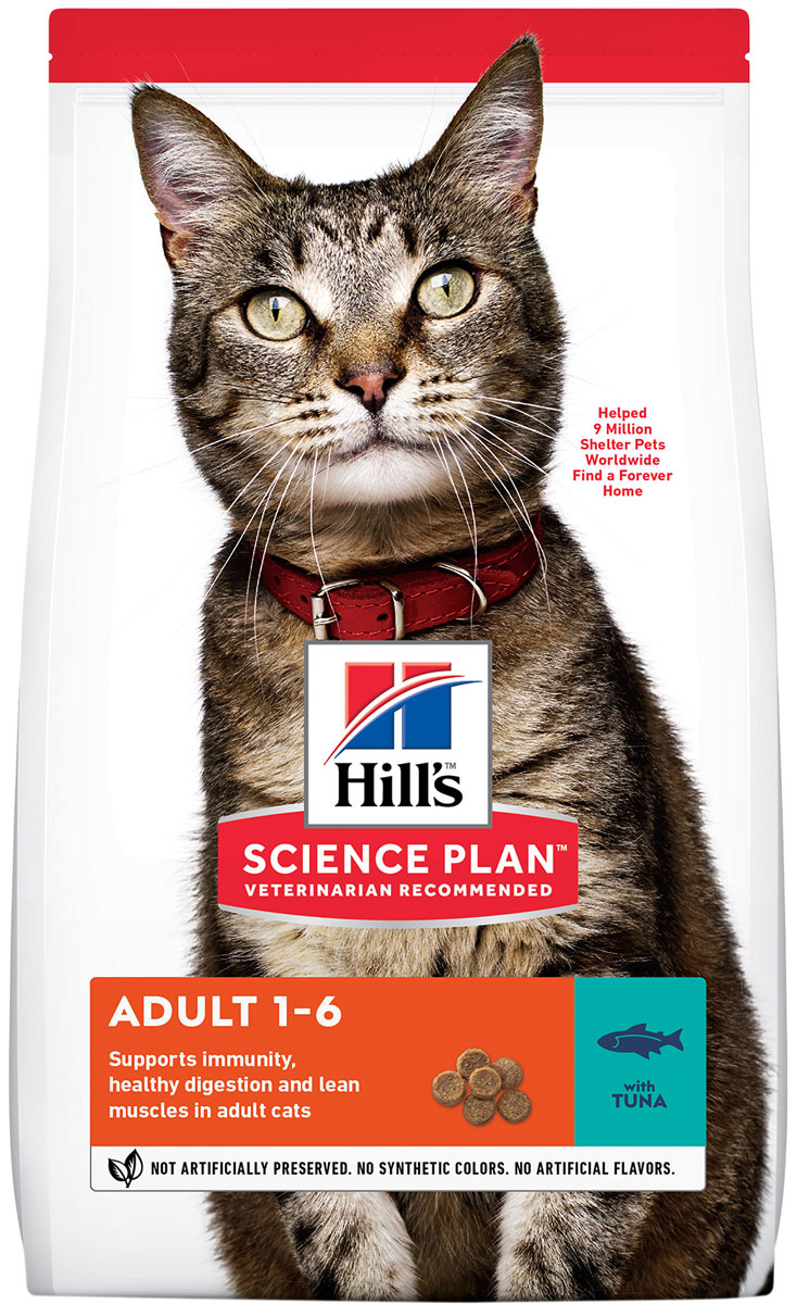 

Hill’s Science Plan Adult Tuna для взрослых кошек с тунцом (1,5 кг)