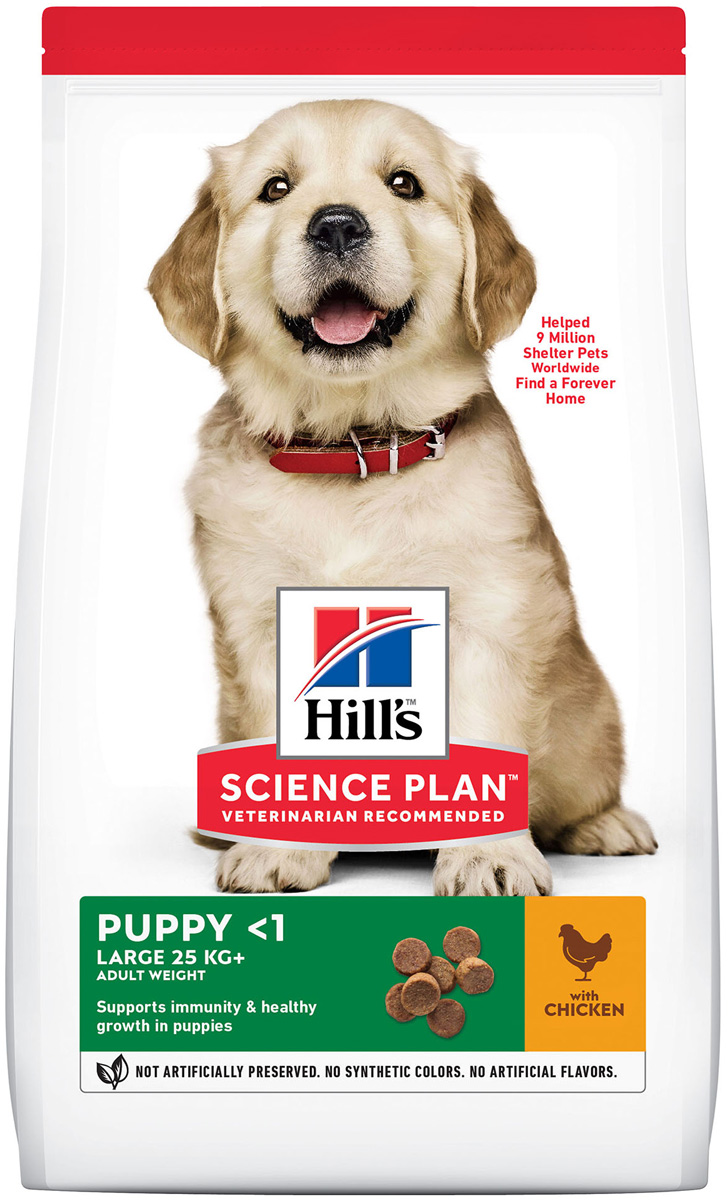 

Hill’s Science Plan Puppy Large Breed Chicken для щенков крупных пород с курицей (12 кг)