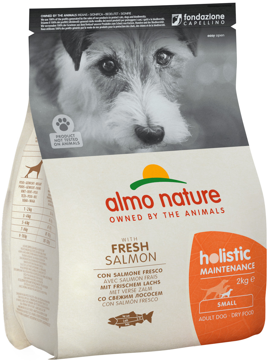 

Almo Nature Adult Dog Small & Salmon для взрослых собак маленьких пород с лососем (2 кг)