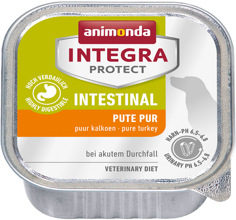 

Animonda Integra Protect Dog Intestinal для взрослых собак при заболеваниях желудочно-кишечного тракта с индейкой 150 гр (150 гр)