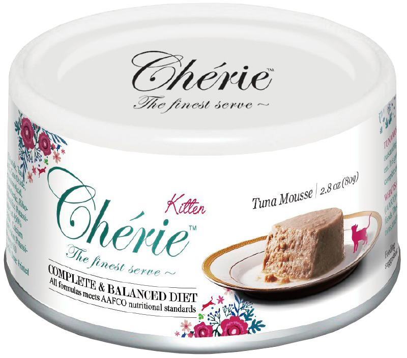 

Pettric Cherie Kitten Complete & Balanced Diet Tuna беззерновые для котят мусс с тунцом (80 гр)