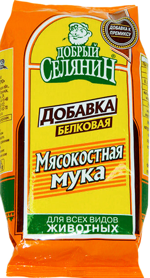 

Мясокостная мука добавка белковая для всех видов животных Добрый Селянин (2 кг)