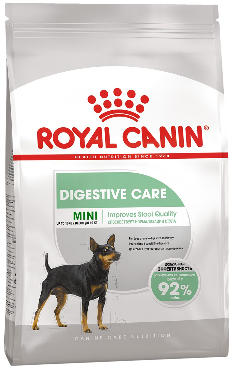 

Royal Canin Mini Digestive Care для взрослых собак маленьких пород для поддержания здоровья пищеварительной системы (3 кг)