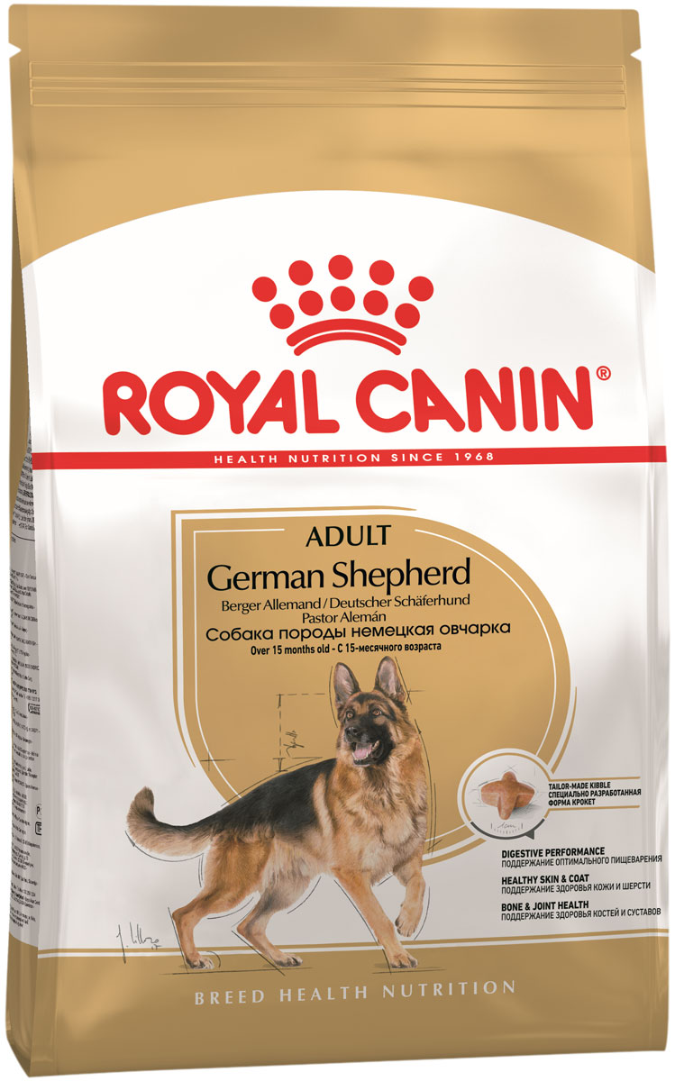 Фото #1: Royal Canin German Shepherd Adult для взрослых собак немецкая овчарка (11 + 11 кг)