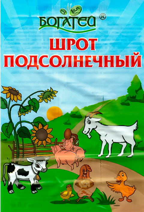 

Шрот подсолнечный добавка белковая для всех видов животных Богатей (1,6 кг)