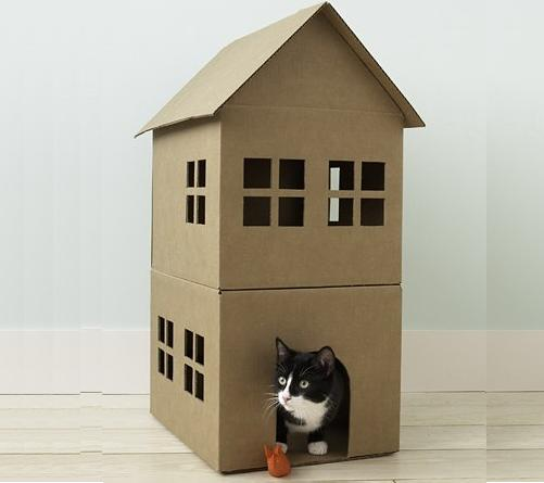 Другие популярные варианты конструкций домов для кошек