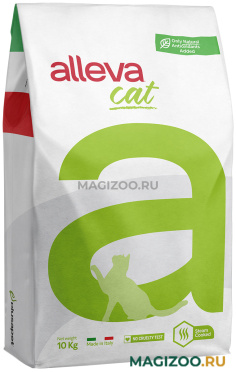 Сухой корм ALLEVA HOLISTIC ADULT & STERILIZED CAT NEUTERED CHICKEN & DUCK беззерновой для взрослых кастрированных котов и стерилизованных кошек с курицей, уткой, волокнами сахарного тростника и женьшенем (10 кг)