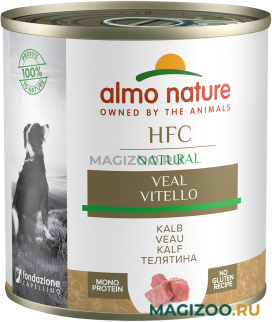 Влажный корм (консервы) ALMO NATURE DOG CLASSIC HFC для взрослых собак с телятиной (290 гр)