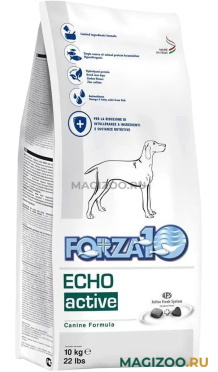Сухой корм FORZA10 DOG ECHO ACTIVE для взрослых собак всех пород при заболеваниях слуховых органов (10 кг)