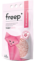 FREEP ТОФУ наполнитель комкующийся для туалета кошек с ароматом персика (4,5 л)