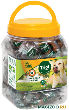 Лакомство TRIOL для собак сосиски пикантные с курицей 500 гр (1 шт)