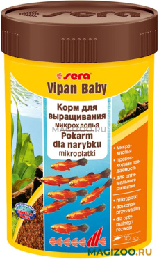 SERA VIPAN BABY корм хлопья для мальков (100 мл)