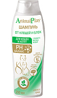 ANIMAL PLAY шампунь репеллентный для кошек и котят против блох и клещей 250 мл (1 шт)