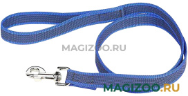 Поводок для собак до 50 кг Julius-K9 Color & Gray Super-grip с ручкой сине-серый 20 мм 120 см (1 шт)