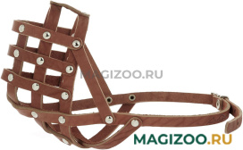 Намордник для собак кожаный коньячный 32 х 10 см Аркон н32мкк  (1 шт)