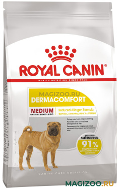 Сухой корм ROYAL CANIN MEDIUM DERMACOMFORT для взрослых собак средних пород при аллергии (10 кг)