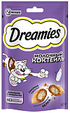 Лакомство DREAMIES МОЛОЧНЫЙ КОКТЕЙЛЬ для кошек подушечки с молоком (60 гр)