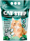 CAT STEP ARCTIC FRESH MINT наполнитель силикагелевый для туалета кошек с ароматом мяты (3,8 л) 