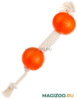 Гантель для собак DOGLIKE Dental Knot канатная белая малая (1 шт)