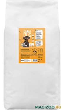 Сухой корм SMART DOG для взрослых собак крупных пород с курицей (18 кг) 