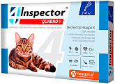 INSPECTOR QUADRO K капли для кошек весом от 1 до 4 кг против внутренних и внешних паразитов (1 пипетка)
