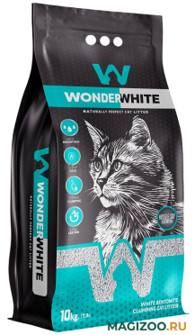 WONDER WHITE MARSEILLE SOAP наполнитель комкующийся для туалета кошек с ароматом марсельского мыла (10 кг)