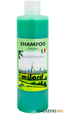 Шампунь для собак и кошек Milord Shampoo Canapa питательный с коноплей 300 мл (1 шт)