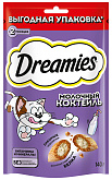 Лакомство DREAMIES МОЛОЧНЫЙ КОКТЕЙЛЬ для кошек подушечки с молоком (140 гр)