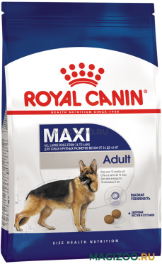 Сухой корм ROYAL CANIN MAXI ADULT для взрослых собак крупных пород от 15 месяцев до 5 лет (15 кг УЦ)