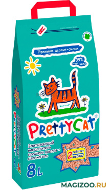 PRETTY CAT PREMIUM наполнитель впитывающий для туалета кошек (4 кг)