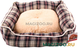 Лежак для животных Pet Choice с двухсторонней подушкой крупная клетка 73 х 59 х 18 см (1 шт)
