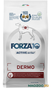 Сухой корм FORZA10 DOG ACTIVE VET DIET DERMO для взрослых собак всех пород при заболеваниях кожи (10 кг)