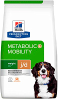 HILL'S PRESCRIPTION DIET METABOLIC + MOBILITY для взрослых собак снижение избыточного веса и поддержание метаболизма в суставах (12 кг)