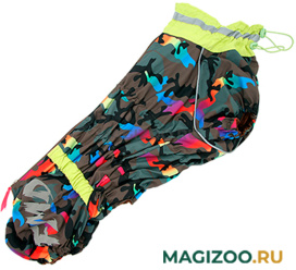 FOR MY DOGS комбинезон для вельш-корги хаки/желтый для мальчика FW1022-2021 M (K47) 