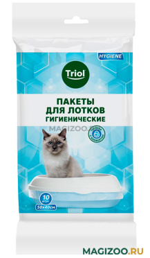 Пакеты гигиенические одноразовые Triol для кошачьих туалетов уп.10 шт (1 шт)
