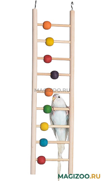 Игрушка для птиц Briko Лестница с бусинками 9 ступеней (1 шт)