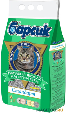 БАРСИК СТАНДАРТ наполнитель впитывающий для туалета кошек (4,54 л УЦ)