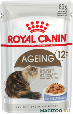 Влажный корм (консервы) ROYAL CANIN AGEING 12+ для пожилых кошек старше 12 лет в желе пауч (85 гр)