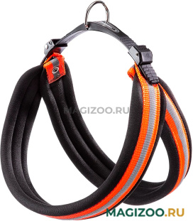 Шлейка для собак маленьких пород Ferplast Agila Reflex 5 оранжевая (1 шт) 