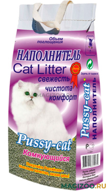 PUSSY-CAT КОМКУЮЩИЙСЯ наполнитель комкующийся для туалета кошек (4,5 л УЦ)