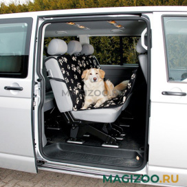 TRIXIE автомобильная подстилка на сиденье для собак, нейлон, серо-бежевая, 140 х 145 см (1 шт)