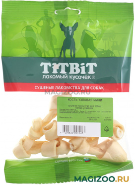 Лакомство TIT BIT для собак кость узловая мини 28 гр (1 шт)