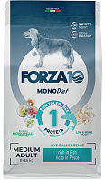 FORZA10 DOG MEDIUM MONODIET монобелковый для взрослых собак средних пород при аллергии с рыбой  (1,5 кг)
