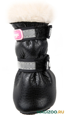 FOR MY DOGS сапоги для собак зимние черно/бежевые FMD649-2019 Bl/Bg (4) 