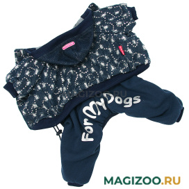 FOR MY DOGS костюм для собак утепленный джинс синий FW909-2020 (10Chh УЦ)