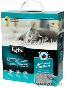 REFLEX наполнитель комкующийся для туалета кошек с повышенной впитываемостью (10 л УЦ)