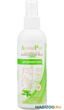 ANIMAL PLAY спрей репеллентный для собак и щенков против против клещей, блох, вшей и власоедов 200 мл (1 шт)